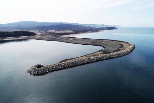 Filyos Limanı ana mendirek yapım çalışması sürüyor