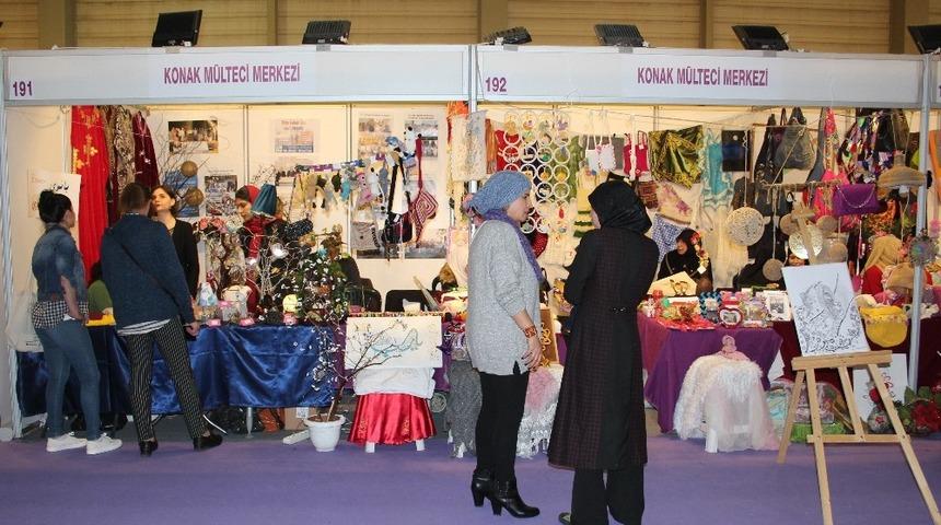 Mülteci kadınlar, ’İzmir Kadın Emeği Fuarı’nda
