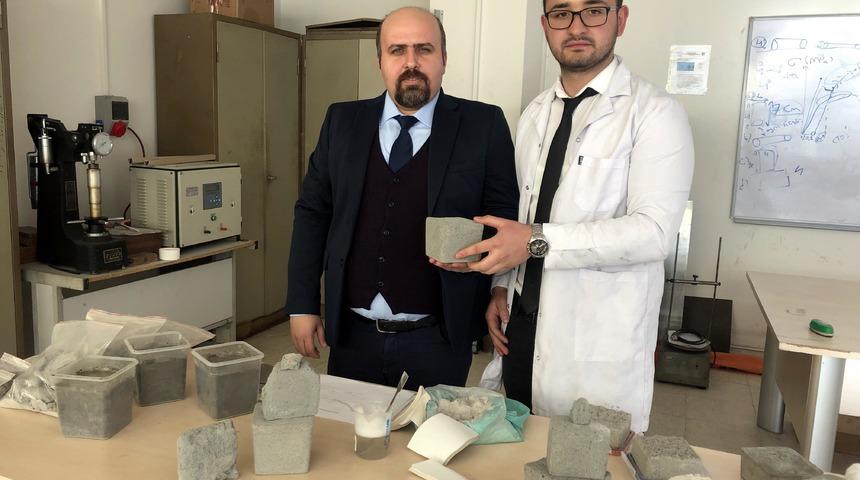 Seramik atıklarından ürettikleri köpük betonla maliyeti düşürdüler