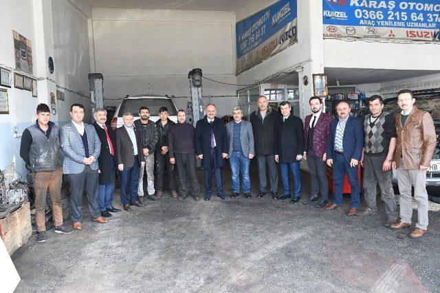 Başkan Babaş, sanayi esnaflarını ziyaret etti