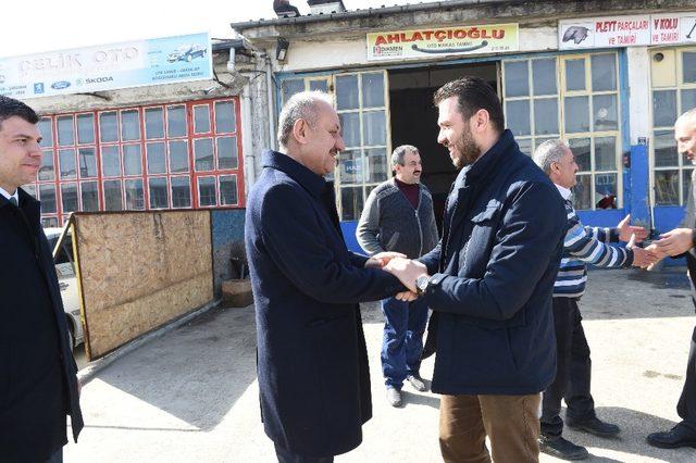 Başkan Babaş, sanayi esnaflarını ziyaret etti