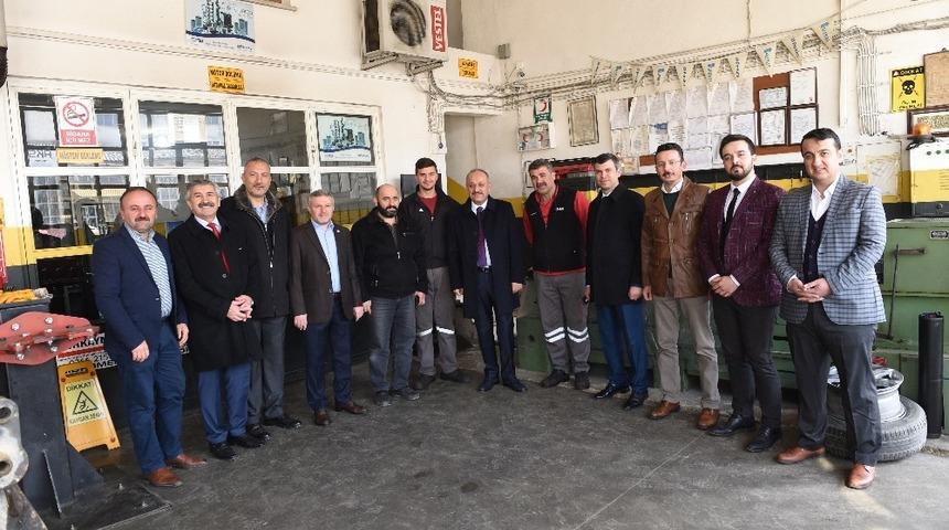 Başkan Babaş, sanayi esnaflarını ziyaret etti