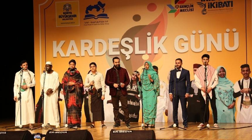 Konya&rsquo;da Arap &ouml;ğrencilerden kardeşlik mesajı