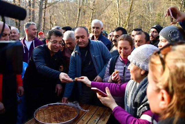 Ekrem İmamoğlu Belgrad Ormanı'nda yürüyüş yaptı
