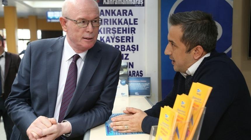 Kazım Kurt otogar esnafı ile buluştu