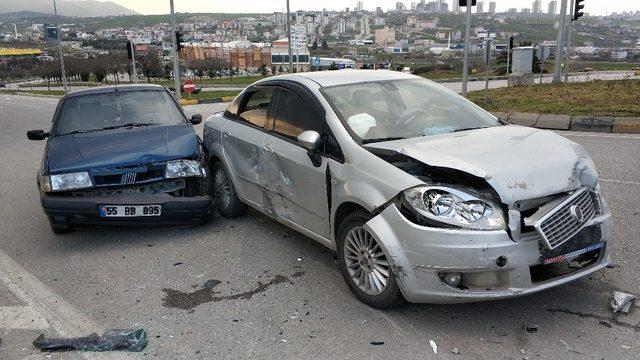 Samsun’da zincirleme trafik kazası: 4 yaralı