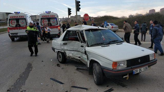 Samsun’da zincirleme trafik kazası: 4 yaralı