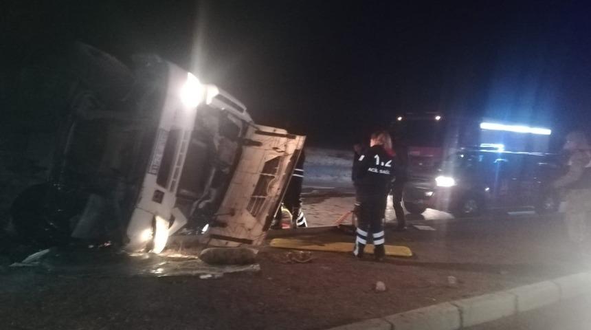 Aşkale&rsquo;de trafik kazası: 2 yaralı