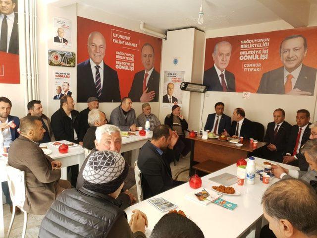 MHP Erzurum İl Başkanı Karataş seçim çalışmalarına devam ediyor