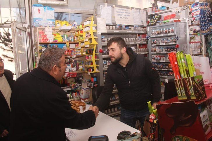 Palandöken Başkan Adayı Muhammet Sunar kapı kapı geziyor G3