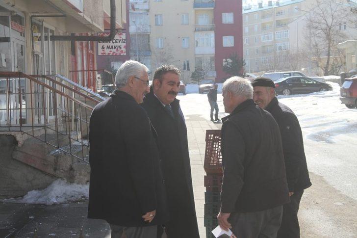 Palandöken Başkan Adayı Muhammet Sunar kapı kapı geziyor G4