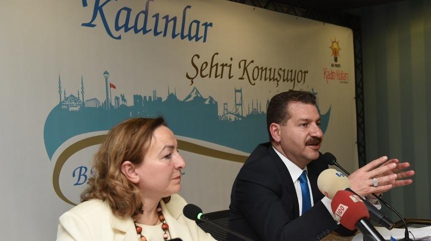 Başkan Yılmaz kadınlarla şehri konuştu