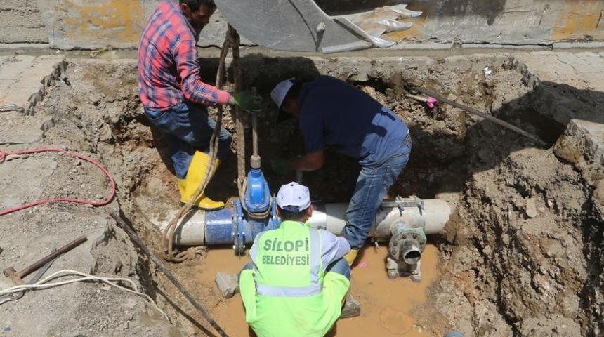 Silopi’de su arızaları giderildi