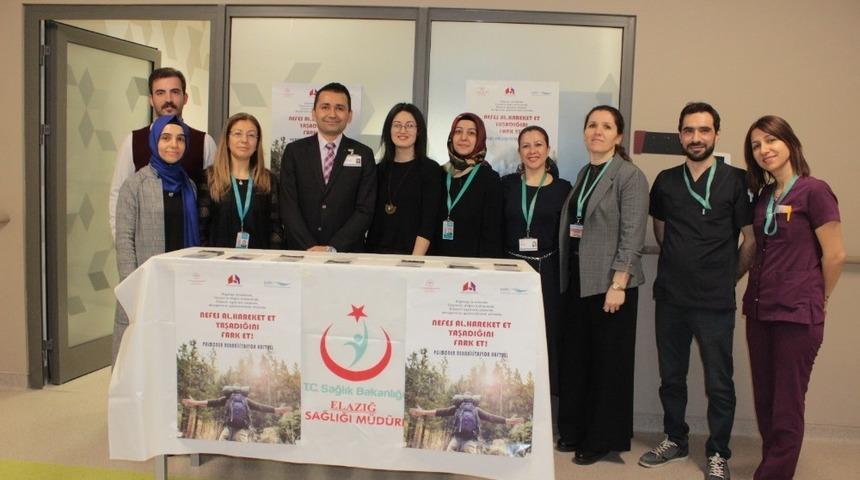 Elazığ&rsquo;da Pulmoner Rehabilitasyon Haftası etkinliği