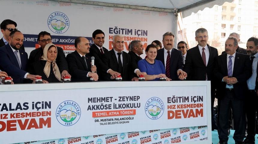 Talas&rsquo;ta bir okulun daha temeli atıldı