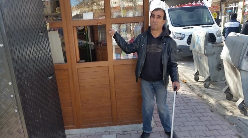 Engelli vatandaşın b&uuml;fesi soyuldu