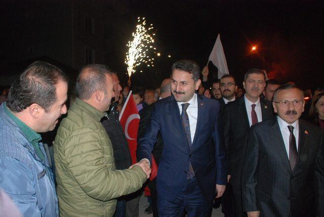 Başkan Eroğlu’na coşkulu karşılama