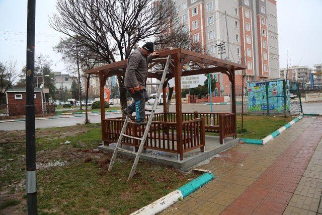 Haliliye’de parklar yaza hazırlanıyor