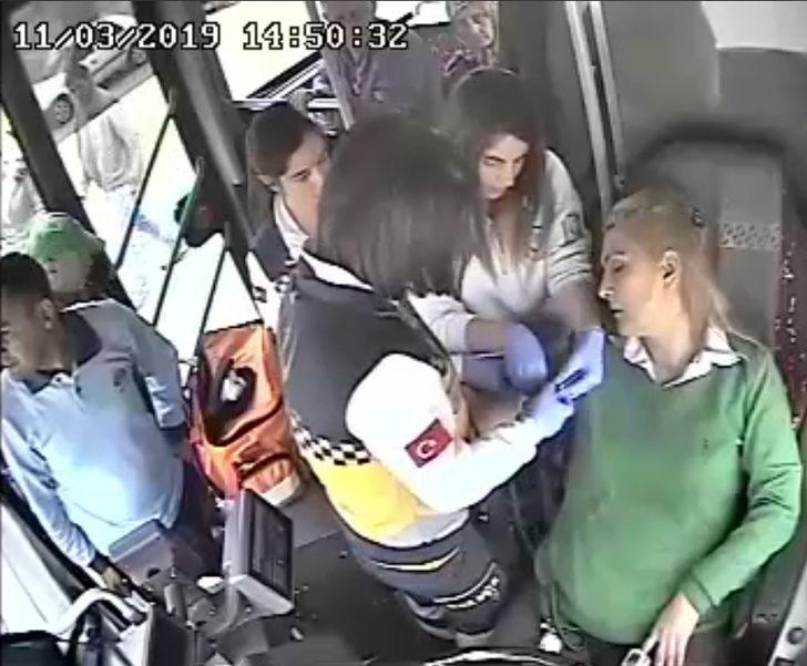 Kadın şoför direksiyon başında bayıldı!  G5