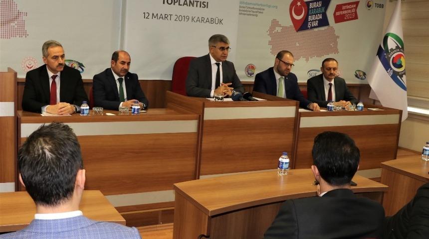 Karab&uuml;k&rsquo;te &rsquo;Milli İstihdam Seferberliği&rsquo; kapsamında 6 bin kişi istihdam edilecek