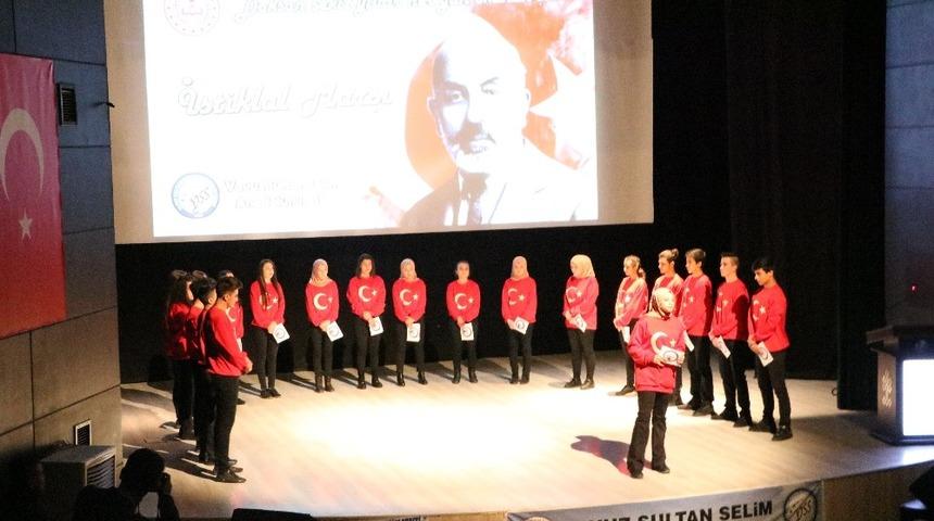 İstiklal Marşının kabul&uuml; d&uuml;zenlenen etkinliklerle kutlandı
