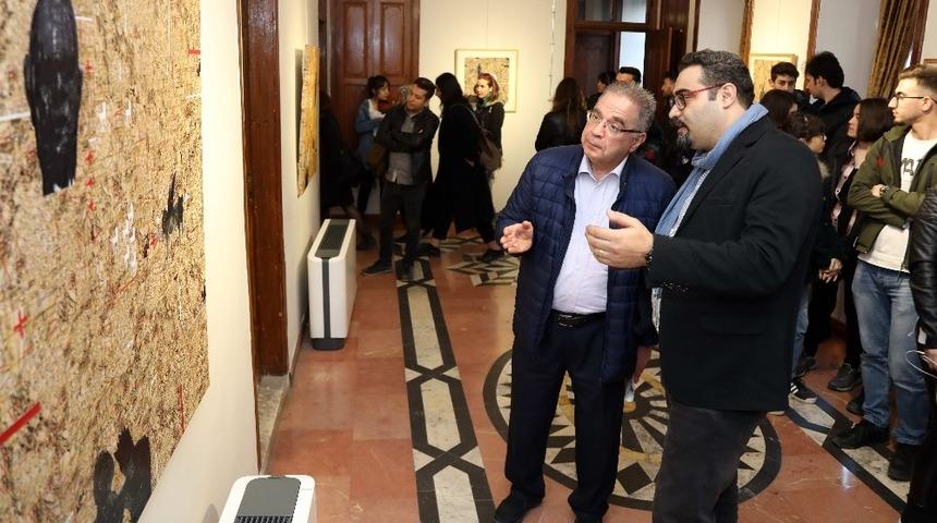 Dr. &Ouml;ğr. &Uuml;yesi Engin Aslan&rsquo;nın resimleri GA&Uuml;N&rsquo;de sergilendi