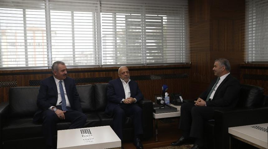 Hak İş Genel Başkanı Arslan, Başkan &Ccedil;elik&rsquo;i ziyaret etti