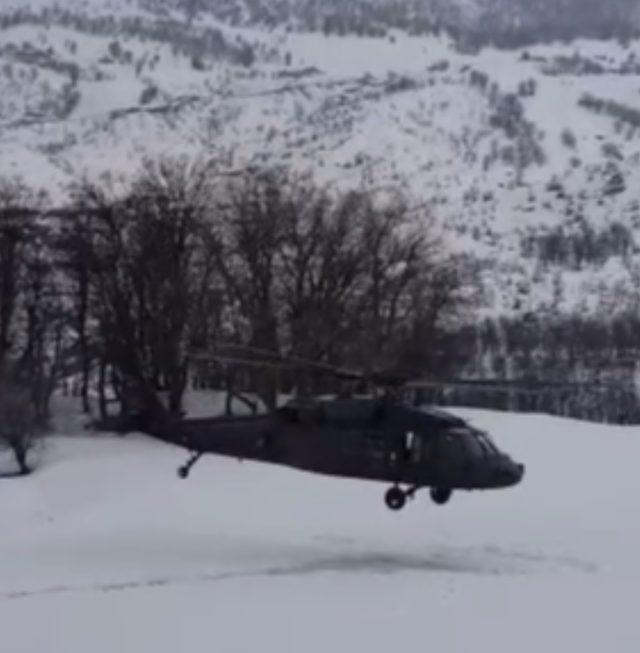 Tunceli'de polis helikopteri zorunlu iniş yaptı (3)