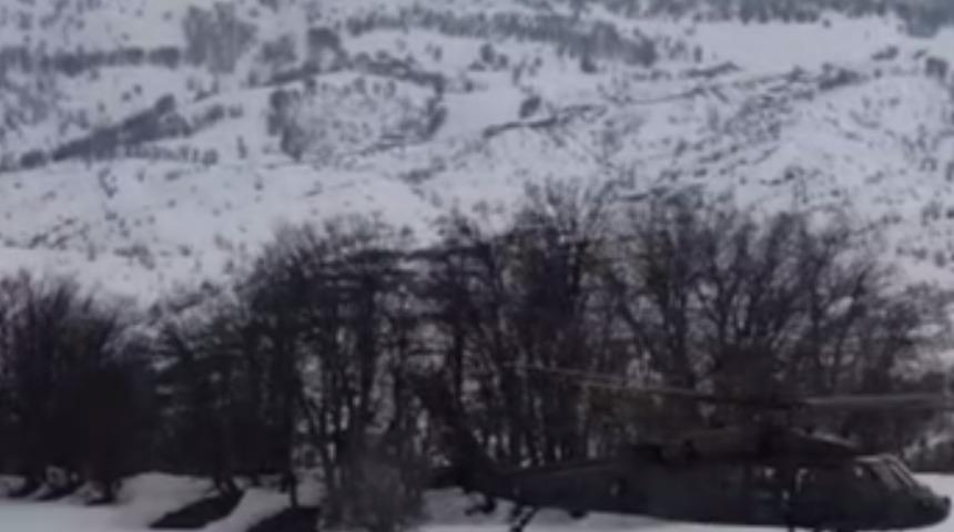 Tunceli'de polis helikopteri zorunlu iniş yaptı (3)