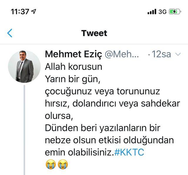 Cumhurbaşkanı Akıncı'nın ‘ünlü hırsız’ için taziye mesajı tartışma yarattı