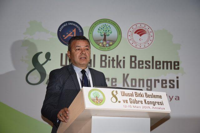 8’inci Ulusal Bitki Besleme ve Gübre Kongresi Antalya’da başladı