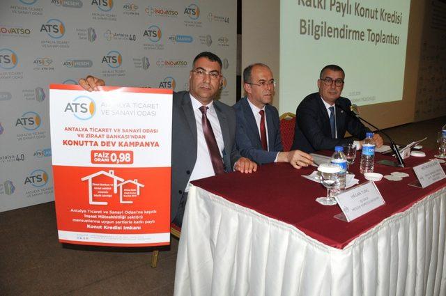 ATSO Üyesi Firmalardan yüzde 0,98 Oranlı Kredi ile Konut Alım Fırsatı