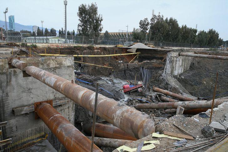 İzmir'de yer altı park alanı inşaatında göçük G2