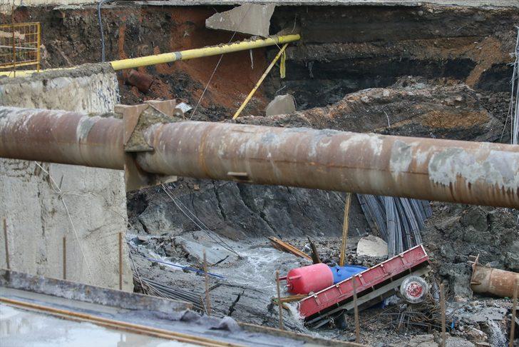 İzmir'de yer altı park alanı inşaatında göçük G5