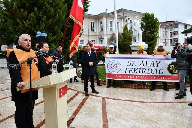 57. Alay Yürüyüş Komitesi Çanakkale’ye uğurlandı