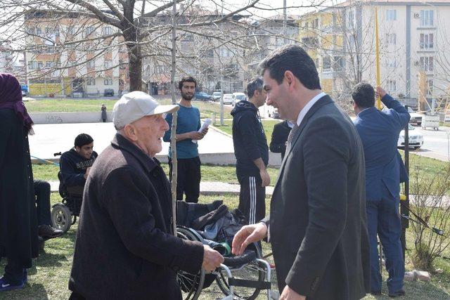 Çobanoğlu’ndan engelli sporculara moral ziyareti