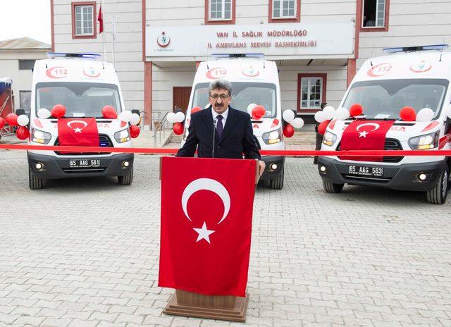 Sağlık Bakanlığı'ndan Van'a 7 ambulans