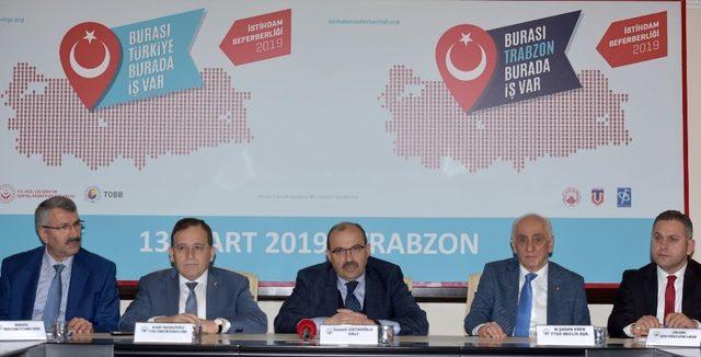 Trabzon’da iş dünyasına istihdam seferberliği çağrısı