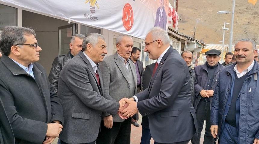 Kahtalı, Kuluncak ilçesinde seçim çalışmalarına katıldı