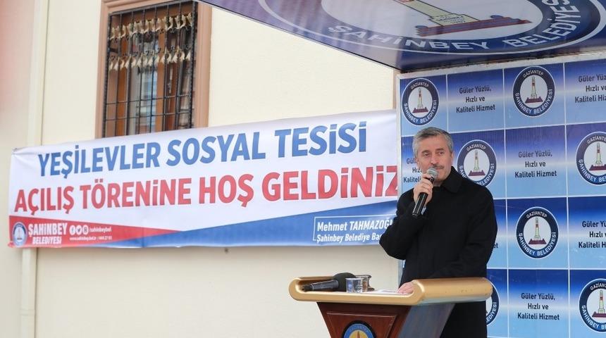 Yeşilevler Mahallesindeki sosyal tesis t&ouml;renle hizmete a&ccedil;ıldı