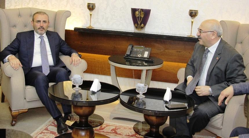 AK Parti Genel Başkan Yardımcısı Mahir &Uuml;nal&rsquo;dan Vali K&ouml;şger&rsquo;e ziyaret