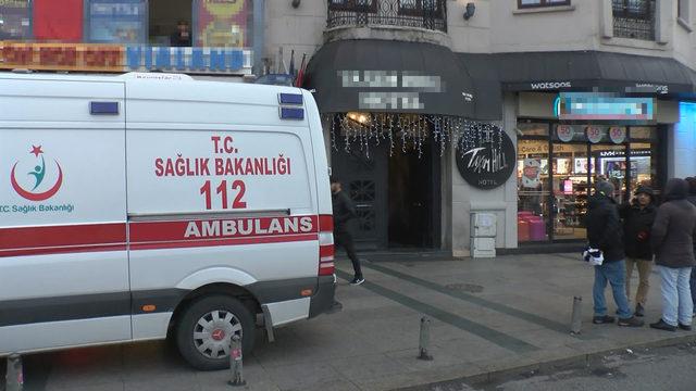 Taksim'de Otelde korkunç olay: 1 ölü, 1 ağır yaralı (1)