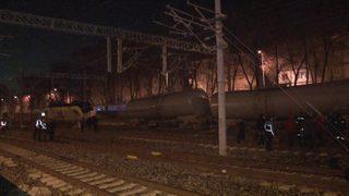 Ankara'da yakıt taşıyan tren raydan çıktı!