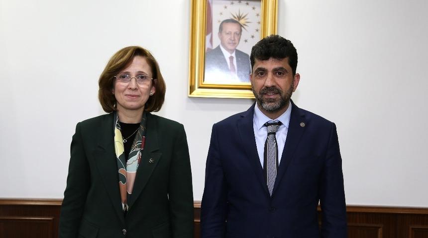 Deniz Depboylu ve &Ouml;kkeş Demir&rsquo;den Rekt&ouml;r Aldemir&rsquo;e ziyaret