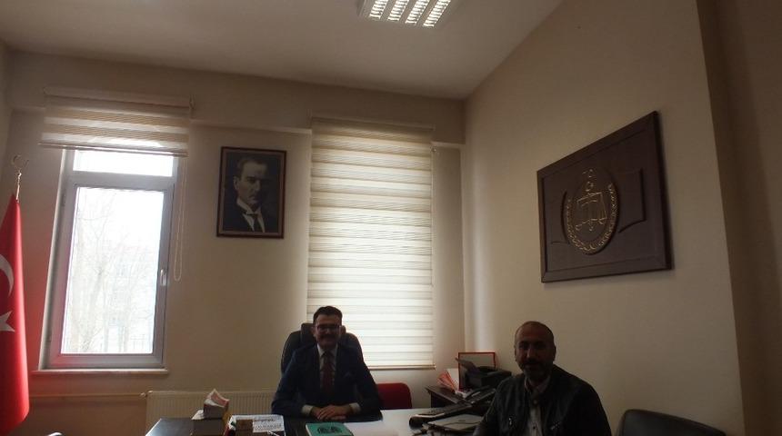 İHA muhabirinden Cumhuriyet Savcısı Borcaktepe&rsquo;ye ziyaret