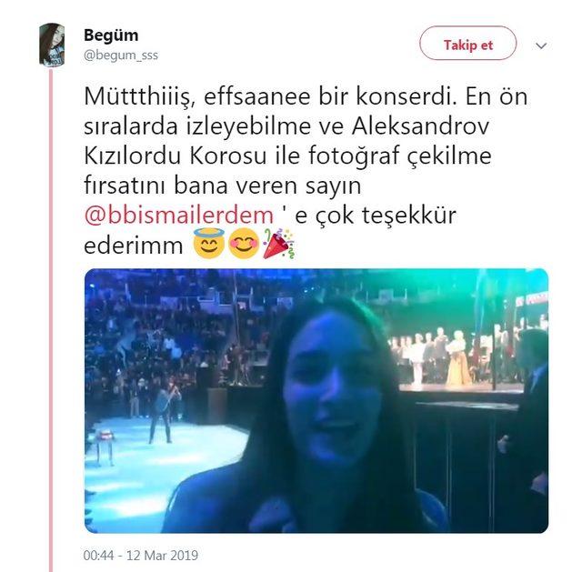 Başkan Adayı İsmail Erdem liseli Begüm'ü Kızılordu Korosu ile buluşturdu