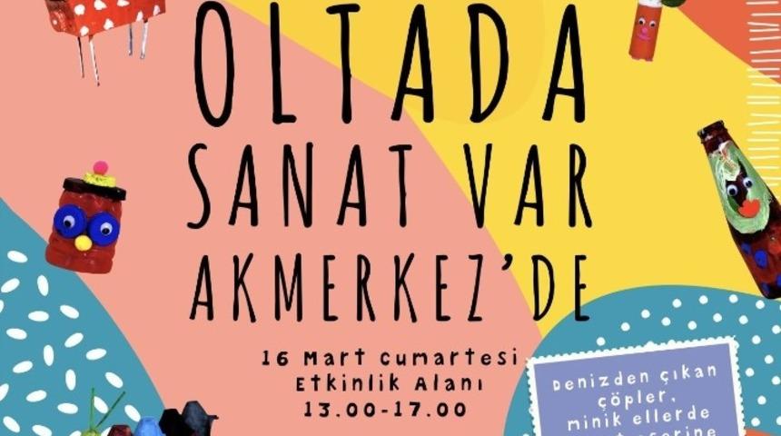 Minik eller plastik atıkları sanata d&ouml;n&uuml;şt&uuml;rd&uuml;