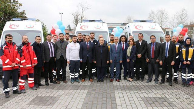 Düzce’de 4 yeni ambulans hizmete girdi