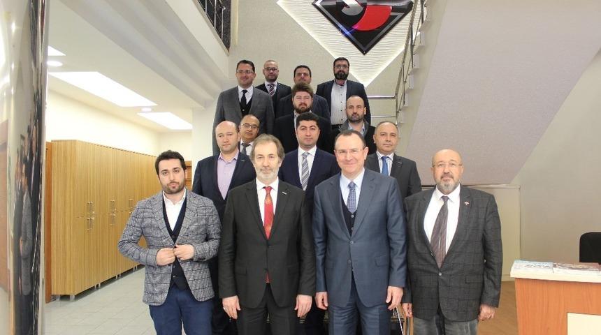 M&Uuml;SİAD&rsquo;dan OSB Başkanı Top&ccedil;uoğlu&rsquo;na ziyaret