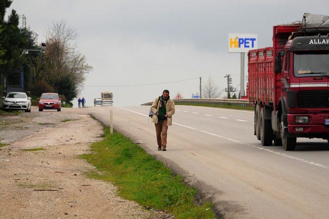 Malulen emekli olabilmek için Ankara'ya yürüyor